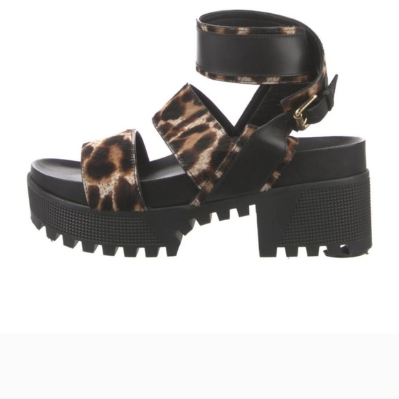 Louis Vuitton Animal Print Sandals...Size 8.5 - Picture 1 of 5